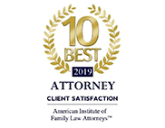 10 Best | 2019 | Attorney Client Satisfaction | American Institute of Family Law Attorneys